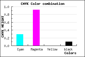 #A312E6 color CMYK mixer