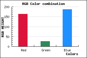 rgb background color #A31BBB mixer