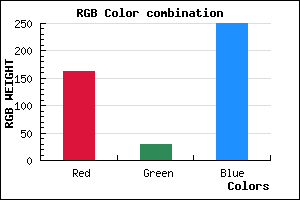 rgb background color #A31DFA mixer
