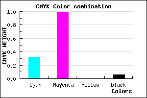 #A303F0 color CMYK mixer