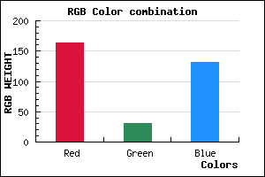 rgb background color #A31F84 mixer