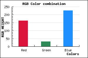rgb background color #A31FE3 mixer