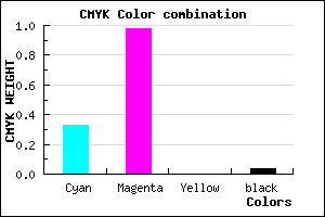 #A304F5 color CMYK mixer