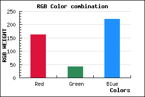 rgb background color #A32ADC mixer