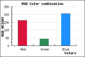 rgb background color #A32BCF mixer