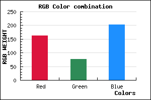 rgb background color #A34DCB mixer
