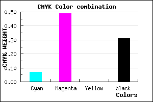#A359AF color CMYK mixer