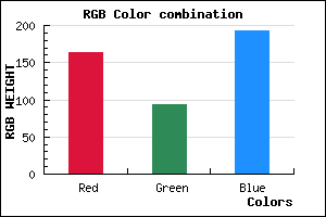 rgb background color #A35EC0 mixer
