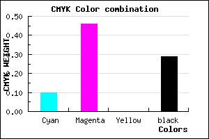 #A362B6 color CMYK mixer
