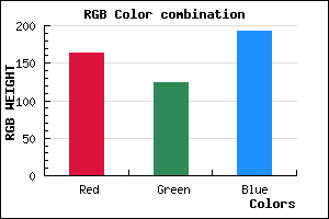rgb background color #A47CC0 mixer