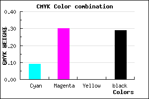 #A47EB4 color CMYK mixer