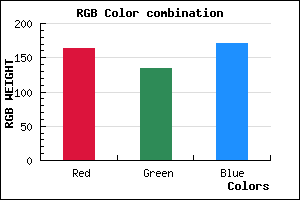 rgb background color #A487AB mixer