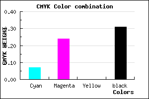 #A487B1 color CMYK mixer