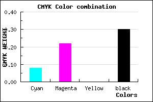 #A48BB3 color CMYK mixer
