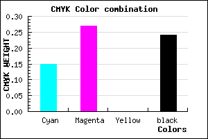#A48EC2 color CMYK mixer