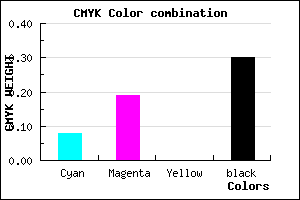 #A490B2 color CMYK mixer