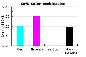 #A490CE color CMYK mixer