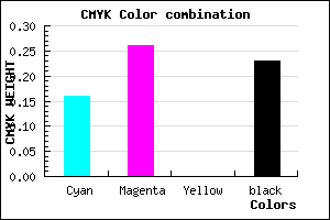 #A492C4 color CMYK mixer