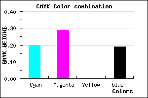 #A492CE color CMYK mixer