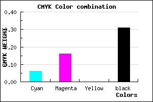#A493AF color CMYK mixer
