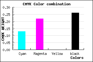 #A493BD color CMYK mixer