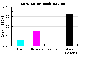 #A494AE color CMYK mixer