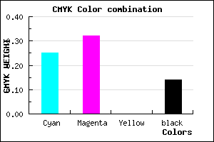 #A496DC color CMYK mixer