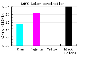 #A497BF color CMYK mixer