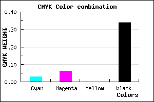 #A49FA9 color CMYK mixer