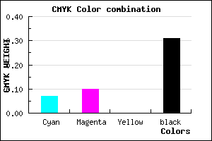 #A49FB1 color CMYK mixer