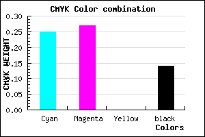 #A49FDB color CMYK mixer