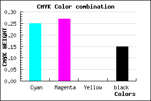 #A4A0DA color CMYK mixer