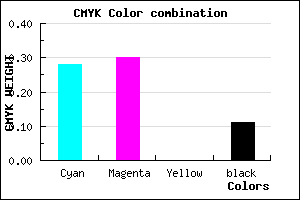 #A4A0E4 color CMYK mixer