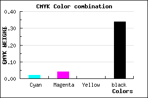 #A4A2A8 color CMYK mixer