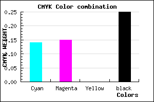 #A4A2BF color CMYK mixer