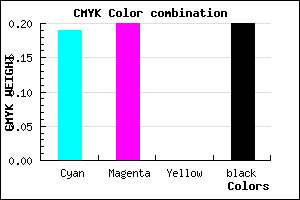 #A4A2CB color CMYK mixer