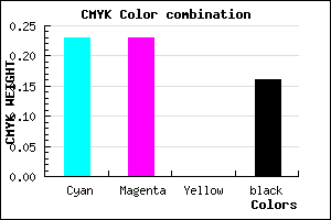 #A4A4D6 color CMYK mixer