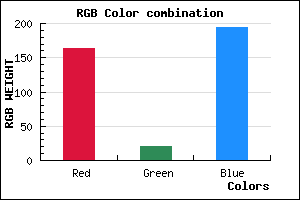 rgb background color #A414C2 mixer