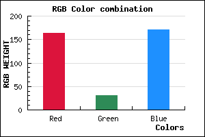 rgb background color #A41EAB mixer
