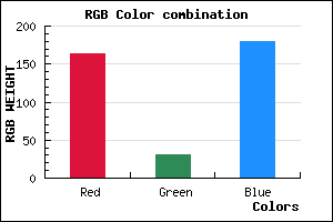 rgb background color #A41EB4 mixer