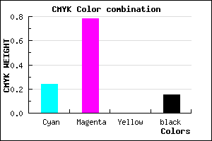 #A42FD9 color CMYK mixer