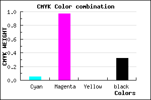 #A405AD color CMYK mixer