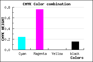 #A435D9 color CMYK mixer