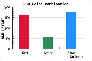 rgb background color #A439B1 mixer