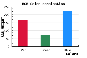 rgb background color #A448DE mixer