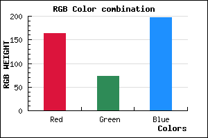 rgb background color #A449C5 mixer