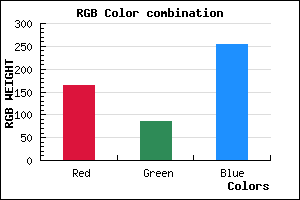 rgb background color #A456FE mixer