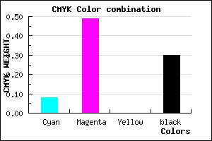 #A45BB3 color CMYK mixer