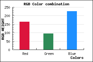 rgb background color #A45FE3 mixer