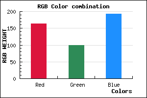 rgb background color #A463C1 mixer